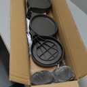 Hershii Indoor Plant Stand Pole Tension Rod Corner Standing Shelf Adjustable Flower Pots Holder Display Rack with 1 Hook & 3 Trays - Grey (Gray)