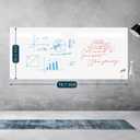 Dry Erase Whiteboard Sticker Wall Decal, Self-Adhesive White Board Peel Stick Paper for School,Office,Home,Kids Drawing with 3 Water Pen 78.7"x35.4"