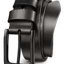 Mens Dress Belt,Genuine Casual Leather Belts for Men 1.5" Width