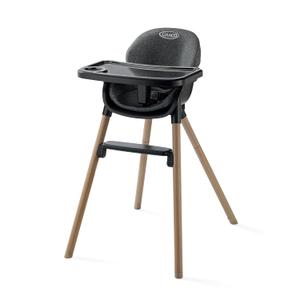 Graco Ready2Dine DLX 4-in-1 Highchair, Portable High Chair with 4 Growing Stages, Foldable Baby High Chair, Toddler Feeding Seat, Youth Stool, and Big Kid Seat, Hazen