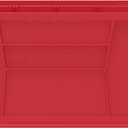 Akro-Mils 30250 AkroBins Plastic Storage Bins, Space-Saving Stackable Bins for Garage, Pantry, Craft Organization, 15" x 16" x 7", Red, 6-Pack