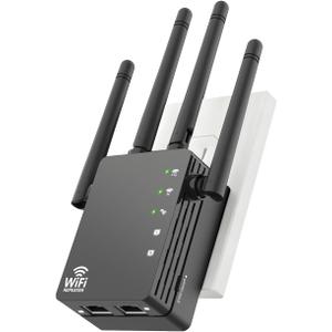 WiFi Extender Signal Booster for Home, WiFi Extender, Long Range up to 12880 Sq Ft and 105 Devices, Internet Extender WiFi Booster, WiFi Repeater with Ethernet Port, Signal Booster