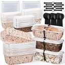 60 Pcs Paper Loaf Pan Disposable Paper Baking Pan with Lids for Cake Bread Oven Loaf Bakery Holiday Wedding Halloween Christmas Thanksgiving Gifts 6.3 x 2.1 x 2.1 Inches