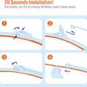 Silicone 28 and 14 inch Windshield Wiper Blades Replacement for Toyota Corolla 2023 2022 2021 2020/HYUNDAI Elantra 2016-2011 OEM Quality Windshield Silicone Wiper Blades for My Car(Set of 2)