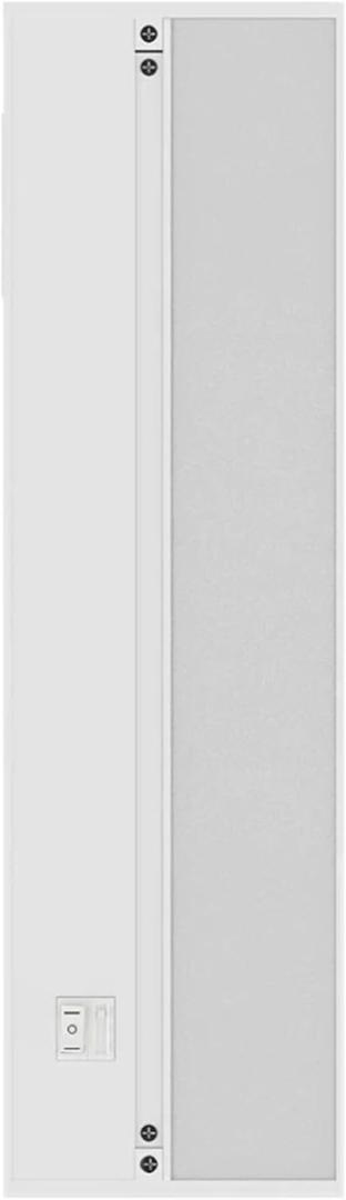 18 inch White Under Cabinet LED Light Hardwire/Linkable White, 120VAC, 60Hz, 50mA, 300 Lumens, 2700K, 90 CRI with Knockout, Contractor Electrician Grade (18 inches) White