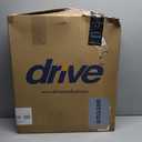 Drive Medical 11148-1 Folding Steel Bedside Commode Chair, Portable Toilet, Supports Individuals Weighing Up To 350 Lbs, with 7.5 Qt. Bucket and 13.5 Inch Seat, Grey