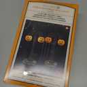 Department 56 Village Collection Accessories Halloween Hallows Eve Pumpkin Street Lamps Lit Figurine Set, 4.3 Inch, Multicolor