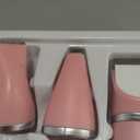 Veeconn Dog Grooming Clippers Kit-Electric Rechargeable Cat Trimmer Tools-Cordless Quiet Pet Nail Paw Grinder-4 in 1 Multifunctional Low Noise Shaver-Razor for feet Face Ears Toenail Eye (Pink）