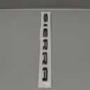 1pc 2019-2025 Small Tailgate Sierra Emblem Rear Liftgate Letter Nameplate Badge 3D Compatible with Sierra 1500 2500HD 3500HD At4 23400374 (Chrome)