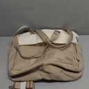 LOVEVOOK Laptop Bag for Women 15.6 Inch Canvas Laptop Large Capacity Work Bags Mutiple Pockets Teacher Bag Water Resistant Computer Bags for Business Travel Nurse, Khaki