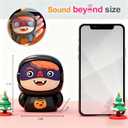 Bluetooth Kids Speaker for Music: Face-Changing Wireless Mini Speaker with RGB Light/TWS Function Teen Boys Birthday Gifts Bedroom Decor for Music Lover (Cool Boy)