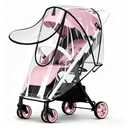EVA Stroller Rain Cover, No-Zip Waterproof Stroller Cover - Food Grade Material, Breathable Baby Travel Weather Shield for Most Single Strollers & Joggers, Black