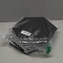 Self-Adhesive Acoustic Panels [390 lbs/yd Ultra-High Density], 2nd Generation Sound Absorbing Panel, Professional Level Sound Panel, Polyester Soundproof Foam [Size M, White & Black] (Medium Hexagon (12''X10''X0.4''))