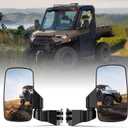 Ranger Side Mirrors Door Mounted, Esploratori UTV Side Mirrors for Full-Door Polaris Ranger Compatible With 2018-2024 Polaris Ranger CREW SP XP 570 1000 2019-24 Commercial Pro XDONLY FOR FULL DOORS