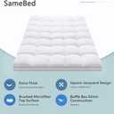 SameBed Mattress Topper King, Extra Thick Mattress Pad Cover for Back Pain, Cooling Mattress Protector with 8-21 Inch Deep Pocket, Overfilled Down Alternative Filling