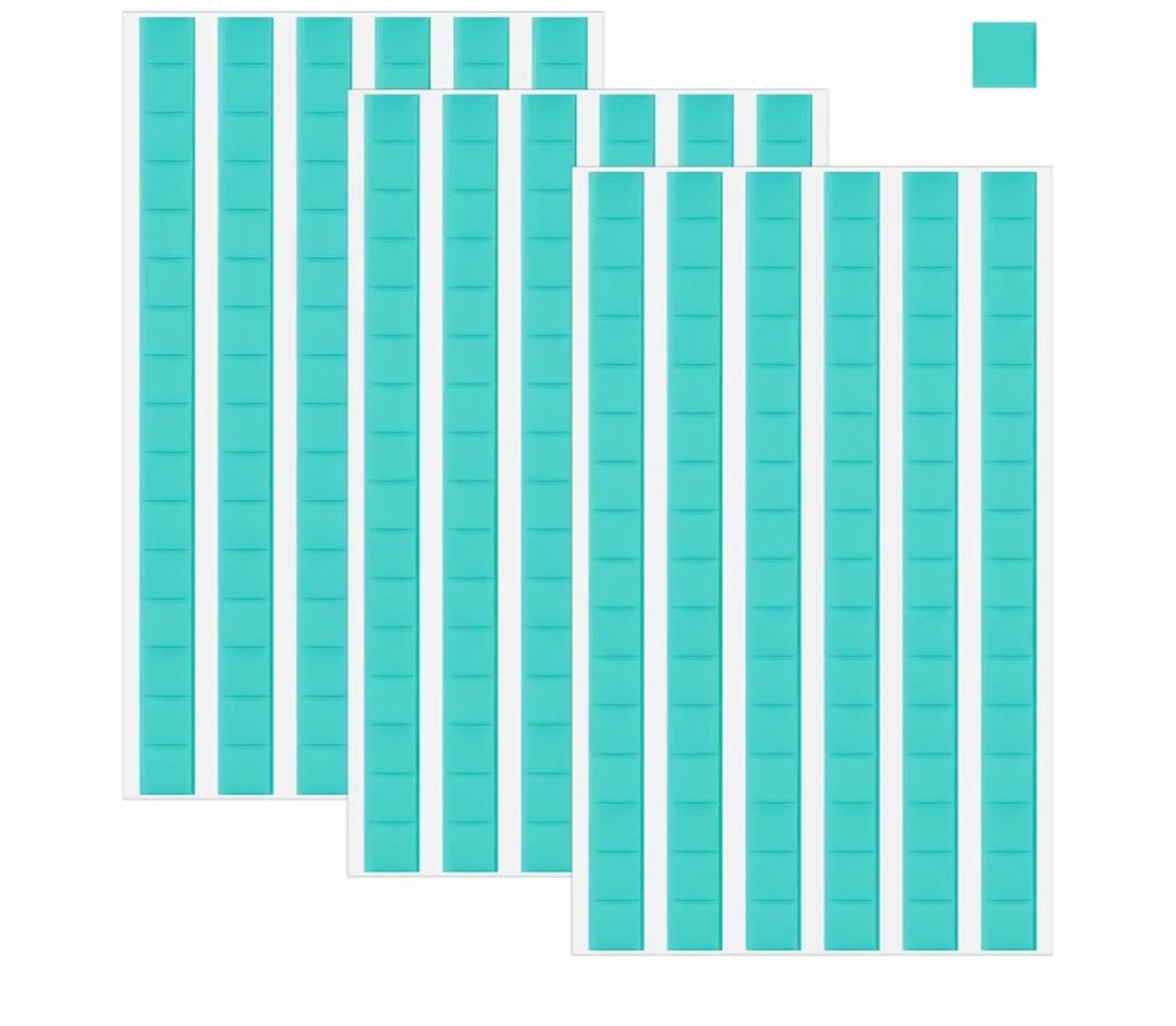 Pack of 4, JULBEAR 288Pcs Sticky Tack Putty Removable Adhesive Poster Putty, Mounting Putty Reusable Wall Safe Tack Putty, Mounting Tacky Putty for Hanging Pictures Poster and Museum Art Photography (Blue)