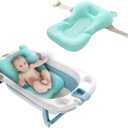 Baby Bath Support, Infant Bath Seat Pad, Bath Seat Support Net, Floating Soft Baby Bath Pillow Lounger Newborn Pad Tub Cushion