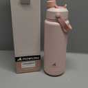 POWCAN 32 oz Insulated Water Bottle with 2-in-1 Straw and Spout Lid, Keep Cold 24H, Leak-Proof, BPA-Free, Double Wall Stainless Steel Water Bottle for Sports, Gym, Travel, and School (Cotton Candy)