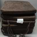 Cozyide Chair Cushions for Dining Chairs, Square Chair Pads with Ties and Non-Slip Bottom, Kitchen Chair Cushions 6 Pack, 16" x 16" x 2", Blue