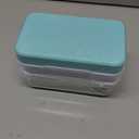 Ice Cube Tray with Lid and Bin, PHINOX 56 pcs Ice Trays for Freezer, Ice Cube Trays for Freezer with 2 trays, Container, Lid & Ice Scoop, BPA Free (0.8"-2tier, Blue)