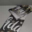 Happy 100th Birthday Decorations,100th Black & Silver Dream Star Large Birthday Banner Backdrop Sign - Cheers to 100 Years Old Bday Party Decoration.