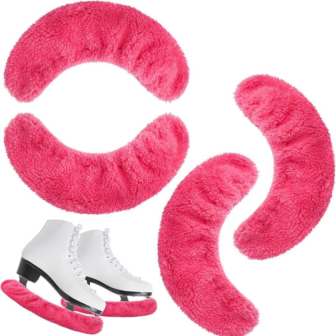 Sumind 4 Pcs Ice Skate Guards Youth Soakers for Figure Skates Ice Skate Blade Covers Hockey Blade Protector for Adults Men Women