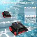 NIXBOT QP5 Robotic Pool Cleaner, Cordless Pool Vacuum for Inground Pools, Dual-Motor Turbine System, Robotic Pool Vacuum for Above Ground Pools with Wall Climing and Navigation Technology