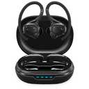 iLive IAEBTW53B Bluetooth True Wireless Earbuds with Built in Mic, IPX7 Waterproof, Charging Case, and Bluetooth 5.3 (Black)