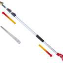 4.6-10 Ft Long Reach Tree Pruner Extendable, Fruit Picker, Telescoping Tree Pruner, Fruit Tree Branch Trimmers Long Handled Pruner, Cut and Hold Pruner