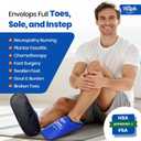 Hilph XL Foot Ice Pack Slippers for Foot Surgery, 1 Pair Hot Cold Packs Gel Ice Slippers for Foot and Toes Pain Relief, Sever Swelling, Bunion Surgery, Plantar Fasciitis, Neuropathy, Gout
