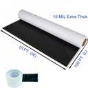 10 Mil Crawl Space Vapor Barrier 10 ft x 100 ft (1000 sq.ft) with 2 in x 65 ft Sealing Tape, Black & White Plastic Sheeting for Crawlspace Encapsulation, Heavy Duty Moisture Barrier for Ground Cover