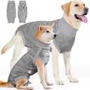 Dog Recovery Suit, Spay Surgical Onesie for Female Dog After Surgery Anti-Licking, Pet Recovery Shirt for Male Dogs Alternative E-Collar&Cone (Camouflage Gray, Medium)
