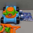 SLOOSH Bubble Lawn Mower Toddler Toys - Leak-Proof Bubble Machine Pretend and Play Gardening Toy for Indoor Outdoor Use, Push Toys Preschool Baby Boys Kids Halloween Birthday Gifts (Blue)