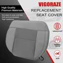 Driver Cloth Bottom & Foam Cushion Seat Cover Gray #E Compatible with Ford F150 XLT 2004 2005 2006 2007 2008