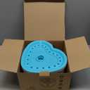 2.4L Cat Water Fountain-Pet Drinking Fountain,Automatic Cat Puppy Dog Water Dispenser,LED Night Vision Water Level Window w/ 3 Replacement Filters(Blue)