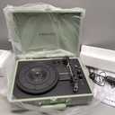 Crosley CR8005F-MT Cruiser Plus Vintage 3-Speed Bluetooth in/Out Suitcase Vinyl Record Player Turntable, Mint