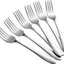 Aebeky 12-Piece Stainless Steel Dessert Forks,Salad Forks Set,6.7-Inch