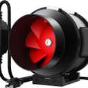 VIVOSUN R6 6 Inch 390 CFM Inline Duct Fan with Variable Speed Controller HVAC Blower for Ventilation