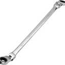 Litoexpe 16-18mm Extra Long Flex-Head Ratcheting Wrench, Metric Double Box End Wrench for Mechanics, DIY Enthusiasts