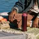 Owala FreeSip Insulated Stainless Steel Water Bottle with Straw, BPA-Free Sports Water Bottle, Great for Travel, 24 Oz, Black Cherry