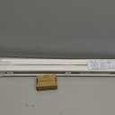 DEZ FURNISHINGS Cordless 1" Mini Blind with Flexible Slats, 29" W x 48" H, Pearl White