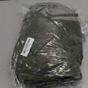 102 Inch Long Linen Blended Blackout Curtains 2 Panels, Back Tab Pleated Look Drapes for Track System with Hooks, Noise Reducing Country Blackout Winodw Curtains 50x102-Loden/Olive Green