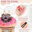 Supet Inflatable Dog Cone Collar Alternative After Surgery, Doggie Neck Donut Collar Recovery ECollar, Soft Dog Cone for  Large Dogs