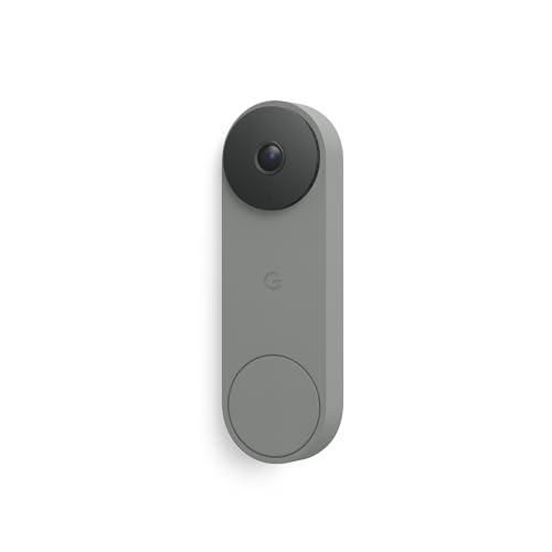 Google Nest Doorbell (Wired, 3rd Gen) - 2K Video and Gemini, Live View, Night Vision, 2-Way Audio - Works with Google Home - 2025 Model - Hazel