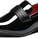 Bruno Marc Boys Dress Shoes Slip-on Loafers Formal Tuxedo Shoes (12 Little Kid, Bright Black)