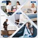 Lumbar Pillow, Memory Foam Lumbar Support Pillow for Office Chair and Car Seat, Ergonomic Streamline Back Pillow for Lower Back Pain Relief, Back Support Pillow for Sitting, Driving, Traveling