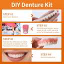 Denture Do it Yourself Full Set of Top and Bottom Fake Teeth to Create Your Perfect Smile at Home-BY107