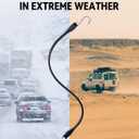 15'' Rubber Bungee Cords Heavy Duty Outdoor with 27" Max Stretch & Over 176 lbs Load, 100% EPDM Black Bungee Straps with Crimped S Hooks for Cargo, Tarps, Truck, Motorcycle, Weatherproof (50 Pack)