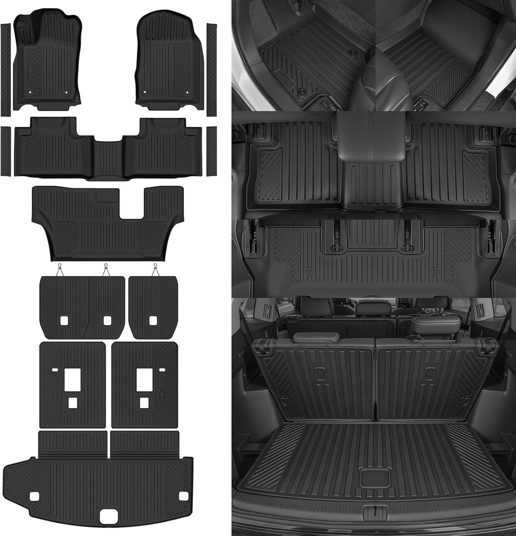 Custom Fit Floor Mats for 2013-2015 Dodge Durango 7 Seats/Bench Seats