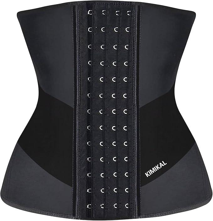 KIMIKAL Women Waist Trainer Corset Belt: Under Clothes Sport Tummy Control Long Torso Shapewear, Size: XL